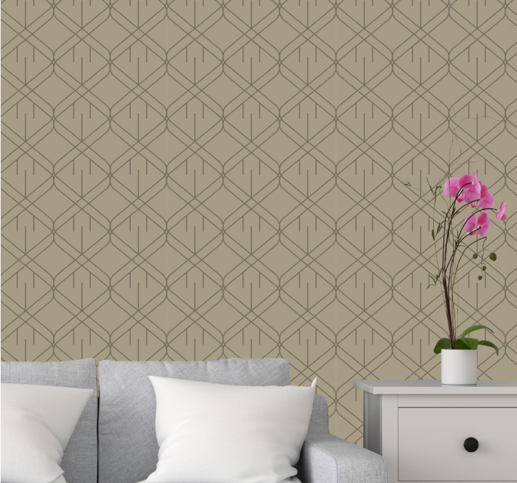 Modern textured design goemetric wallpaper - TenStickers