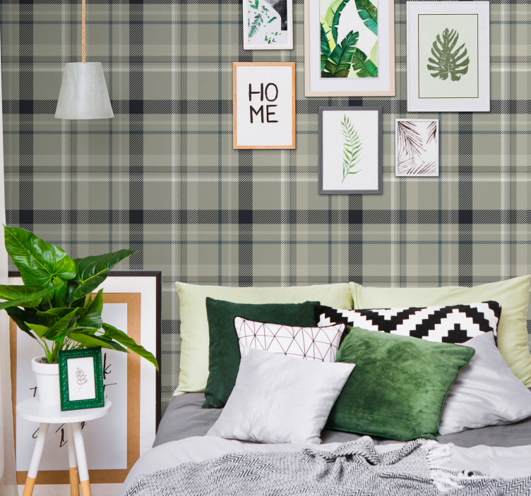 Gray Flannel Square wallpaper - TenStickers