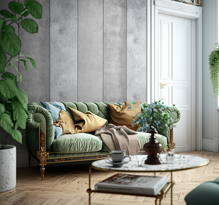 Textured cement wall concrete wallpaper - TenStickers