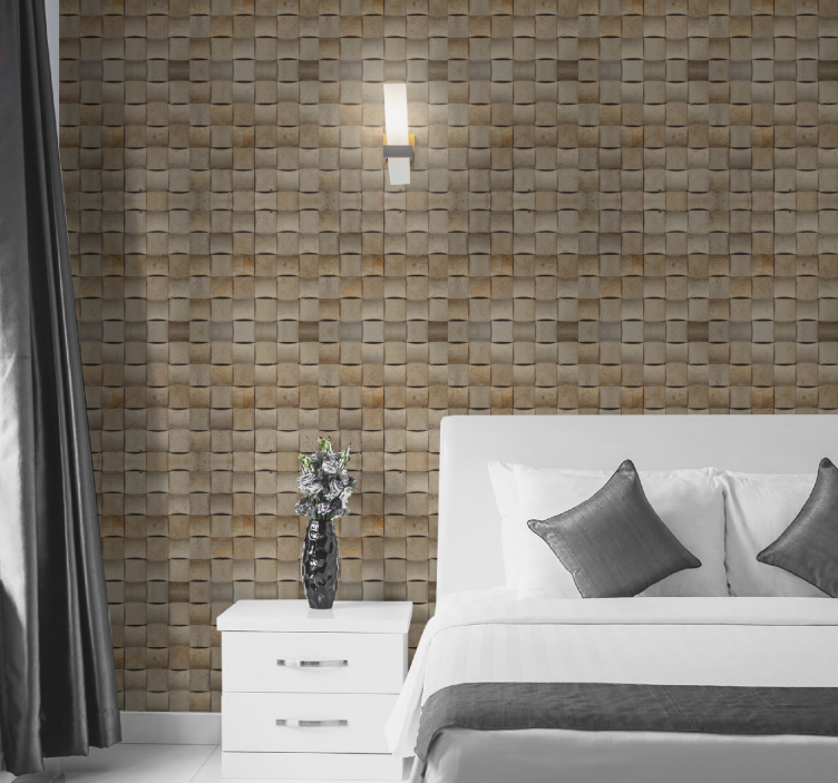 Grey tone colored brick texture Brick Wallpaper - TenStickers