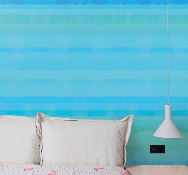 Horizontal Stripes Panorama wallpaper horizontal stripes - TenStickers