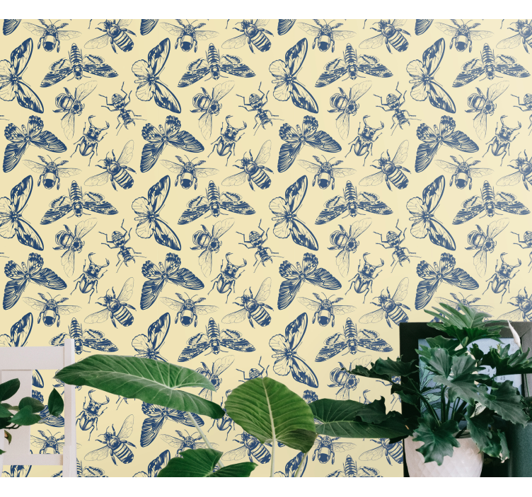 Insect Patterns Collection animals wallpaper - TenStickers