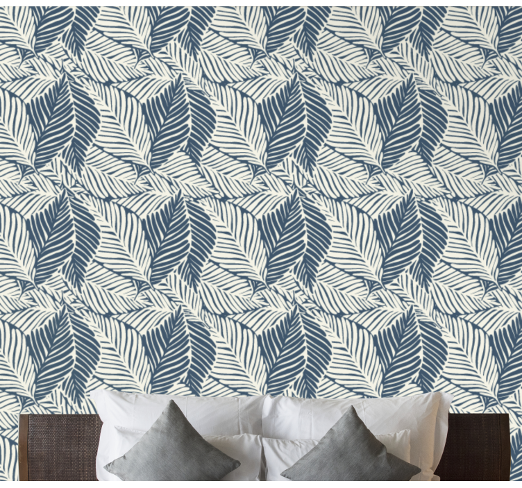 Leafy Patterns nature wallpaper - TenStickers