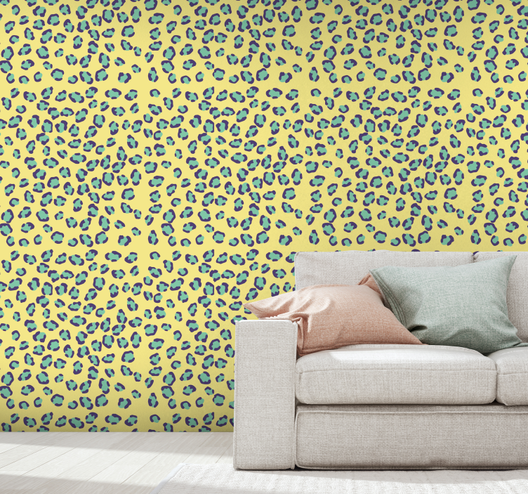 Leopard Spot Motif leo print wallpaper - TenStickers