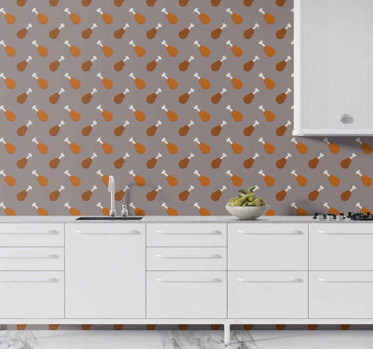 Meat Cut Motif animals wallpaper - TenStickers