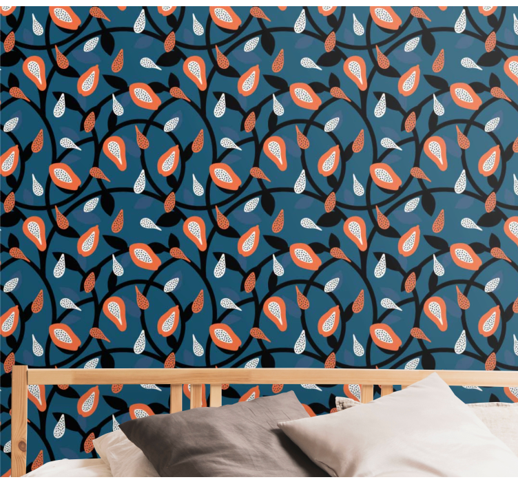 Nature Inspired Motif scenery wallpaper - TenStickers