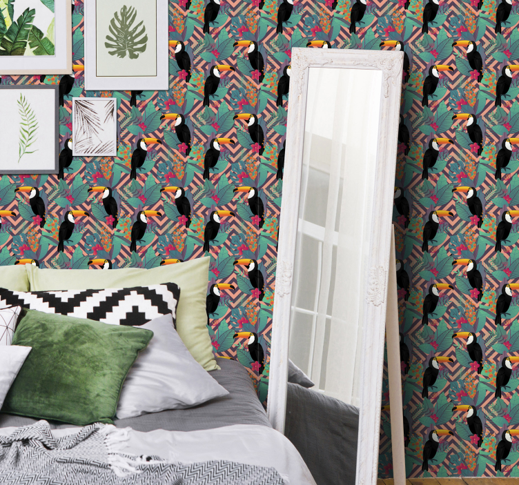 Nature Toucans 3D Animal Wallpaper - TenStickers