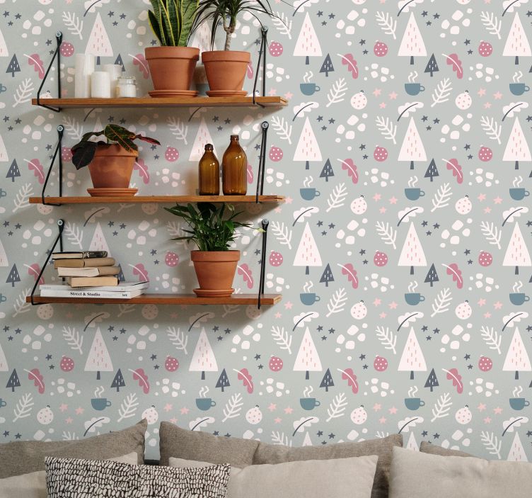 Nordic Enchanted Forest nordic wallpaper - TenStickers