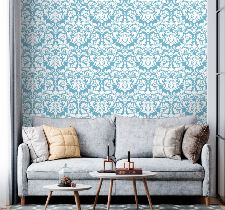 Ornamental Flora floral wallpaper - TenStickers