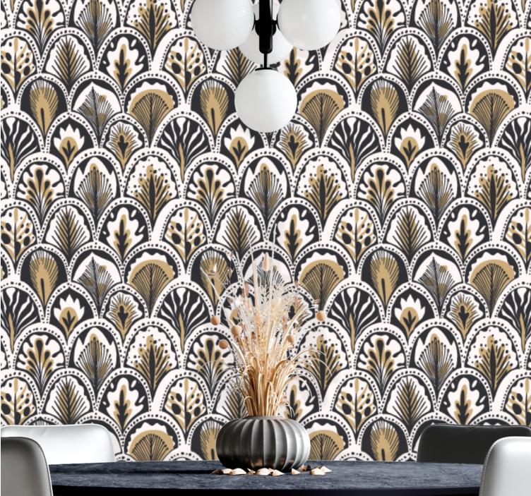 Ornamental Gatsby ornamental wallpaper - TenStickers