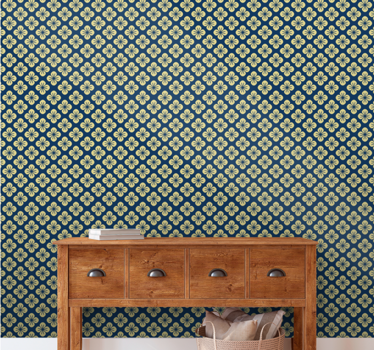 Ornamental  Pattern floral wallpaper - TenStickers