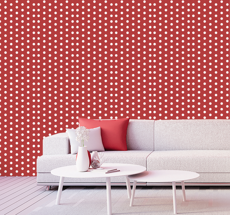 Polka Dot Pattern polka dots wallpaper - TenStickers