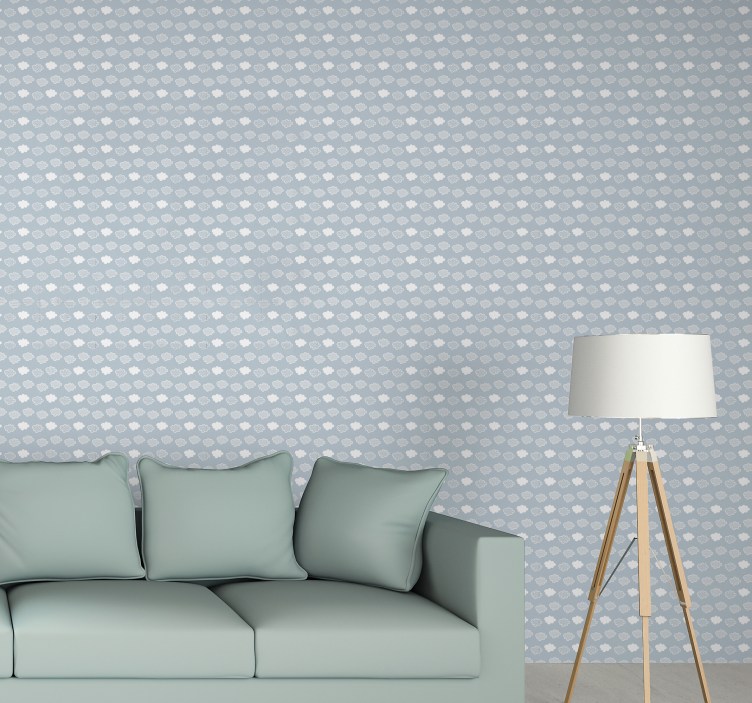 Clouds Pattern polka dots wallpaper - TenStickers