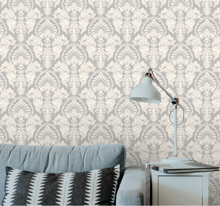 Provencal elegant pattern flowery wallpaper - TenStickers