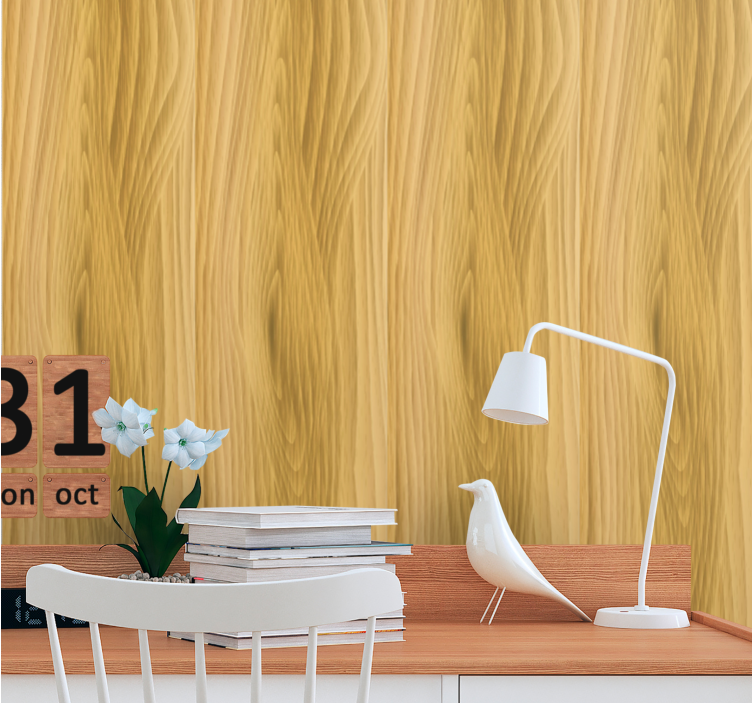 Realistic wood texture background wallpaper - TenStickers
