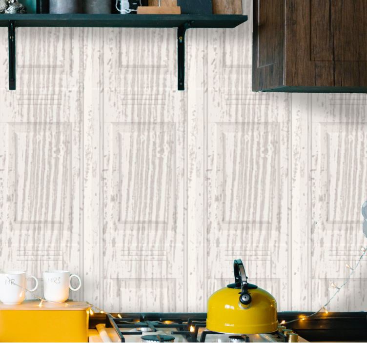 Rustic Panel Texture stone effect wallpaper - TenStickers
