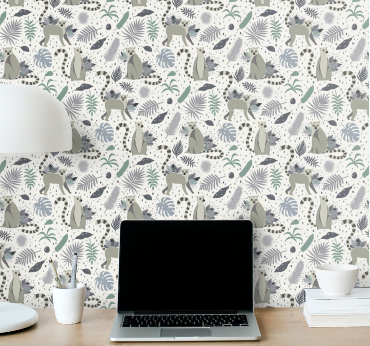 Safari Animal Patterns animals wallpaper - TenStickers