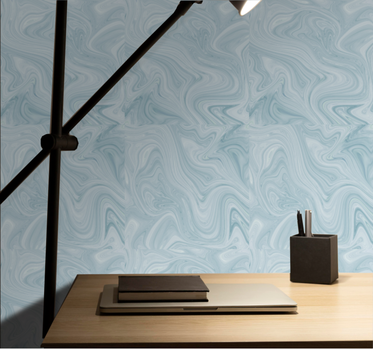 Sleek Fluid Patterns marble effect wallpaper - TenStickers