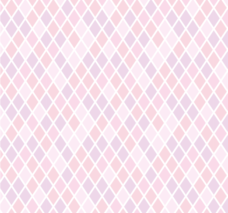 Soft Diamond Grid wallpaper squares - TenStickers