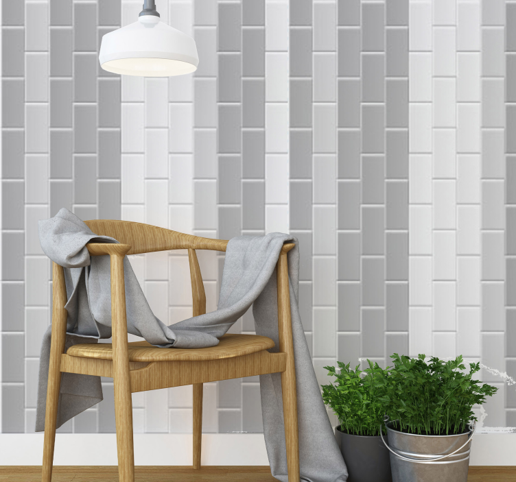 Stone look tile wallpaper - TenStickers