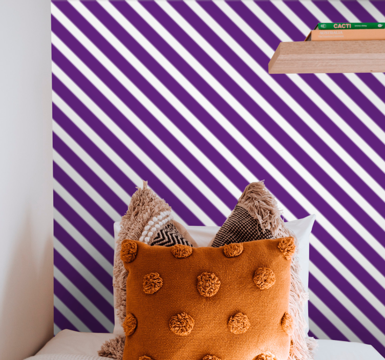 Striped Ambiance wallpaper horizontal stripes - TenStickers
