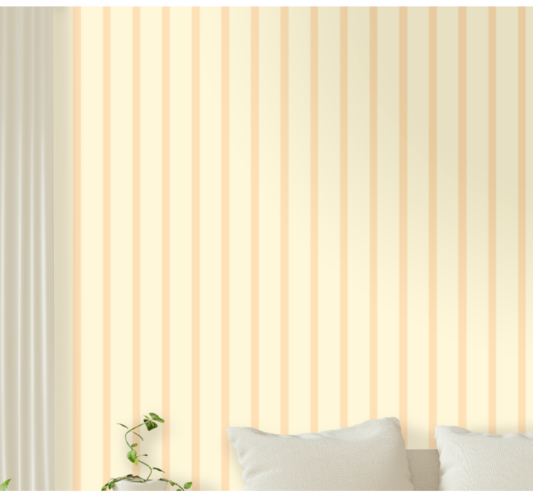 Subtle Striped Elegance wallpaper horizontal stripes - TenStickers