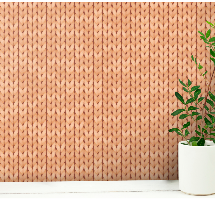 Textured Knit Pattern textured wallpaper - TenStickers