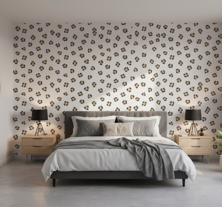 Textured wallpaper classic print - TenStickers