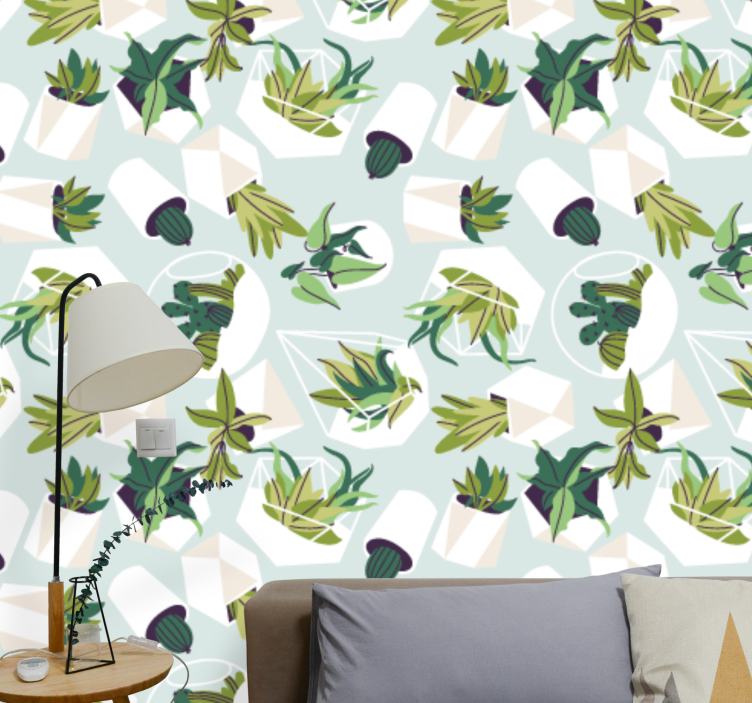 Tropical Foliage Patterns leaves wallpaper - TenStickers