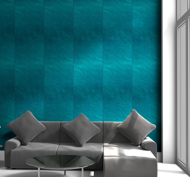 Turquoise Textured Wallpaper - TenStickers