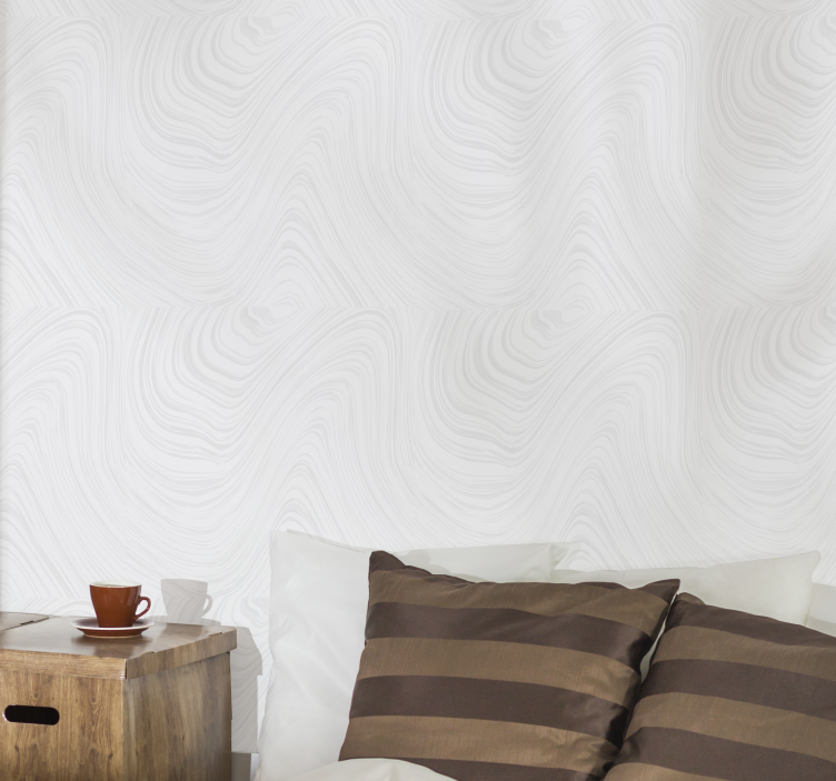 White marble pattern gray stripes wallpaper - TenStickers