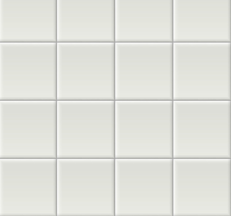 White Tiles Tile Wallpaper - TenStickers