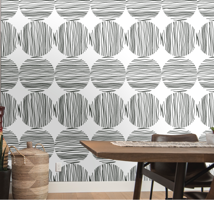 Zebra Pattern Stripes wallpaper zebras - TenStickers