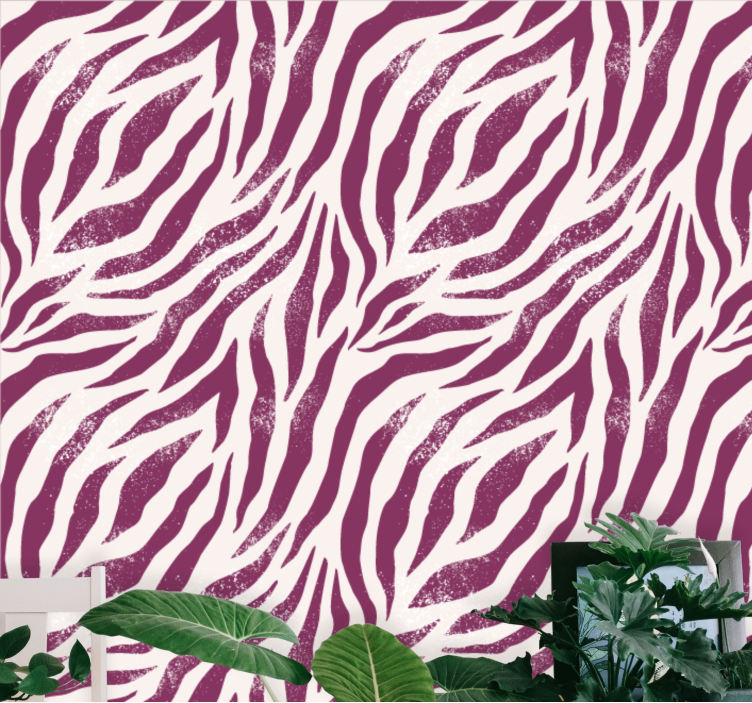 Zebra Stripes wallpaper zebras - TenStickers