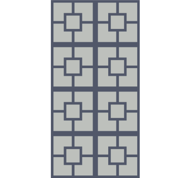 Square pattern layout wallpaper office - TenStickers
