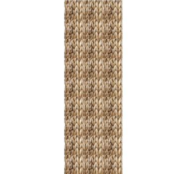 Natural fabric motif textured wallpaper - TenStickers