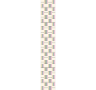 Geometric patterned sripes bathroom wallpaper - TenStickers