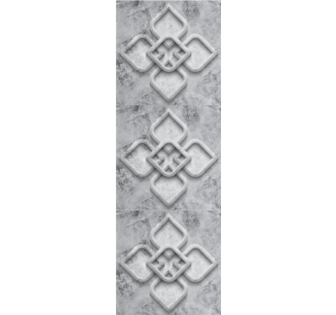 Elegant geometric motif stone effect wallpaper - TenStickers