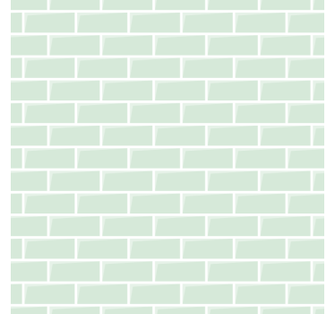 Bricks wallpaper in elegant green design - TenStickers
