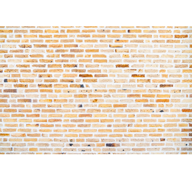 Bricks wallpaper light horizontal design - TenStickers