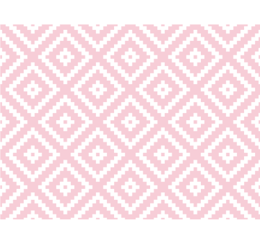 Textured wallpaper pink squares geometric pattern - TenStickers
