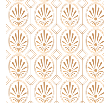 Textured wallpaper modern art white and gold pattern - TenStickers