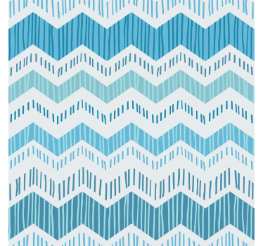 Textured wallpaper blue zig zag - TenStickers