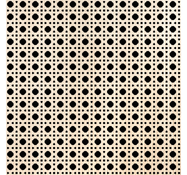 Textured wallpaper light brown caning - TenStickers