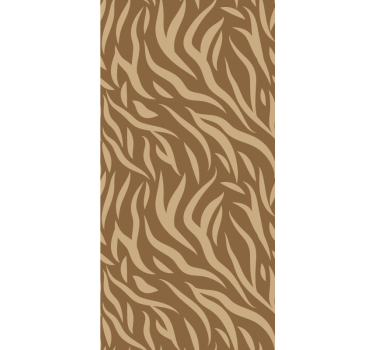 Textured wallpaper in brown and beige tiger skin pattern - TenStickers
