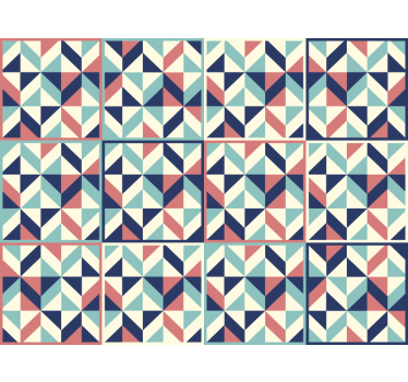 Wallpaper office geometric patterned design - TenStickers