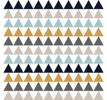 Wallpaper office sober nordic triangles - TenStickers