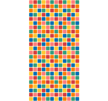Wallpaper office multicolor squares - TenStickers