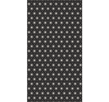 Wallpaper office black and white geometric diamonds - TenStickers