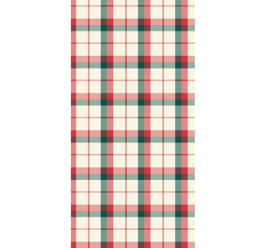 Wallpaper office christmas plaid - TenStickers